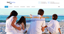 Desktop Screenshot of hotel-marina.com