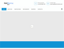 Tablet Screenshot of hotel-marina.com